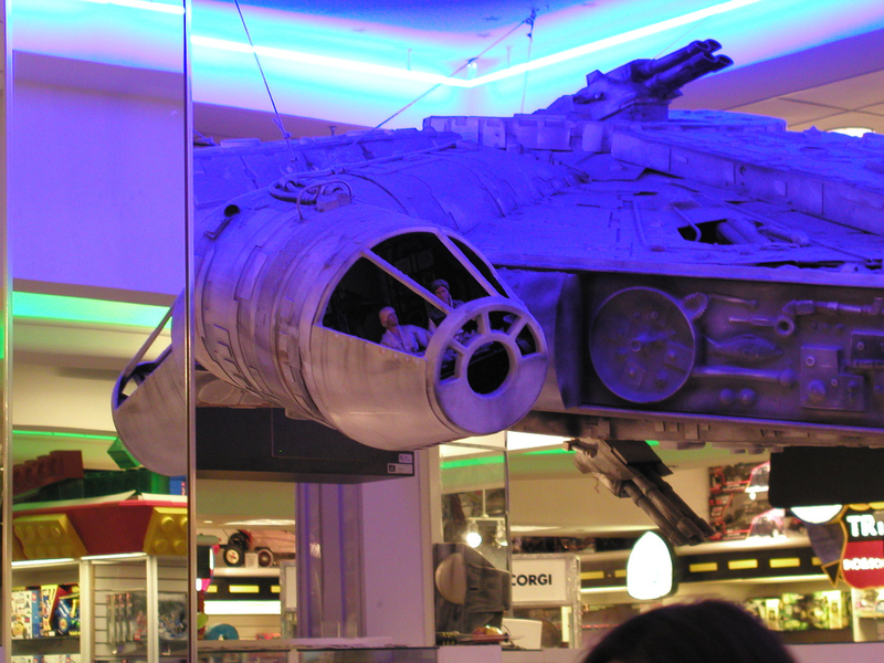 Illustration for article titled Crazy Millennium Falcon Toy Is 18 FEET LONG